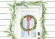 Breezeway Wreath Folded Note Christmas Card